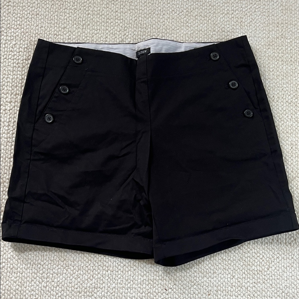 J. Crew black chino shorts
